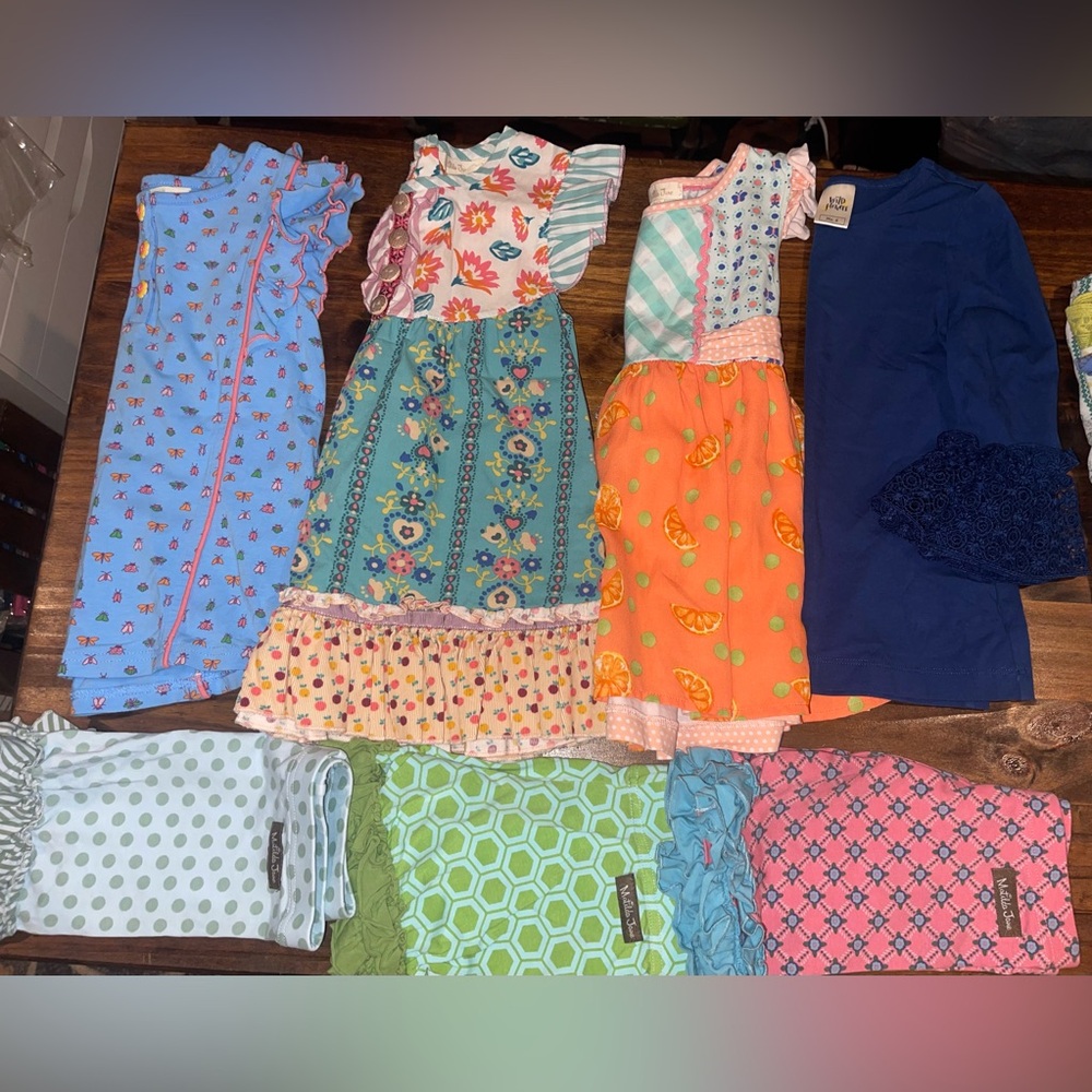 Size 6 Matilda Jane + Wildflowers girls lot of 7 pieces. Girls boutique bundle